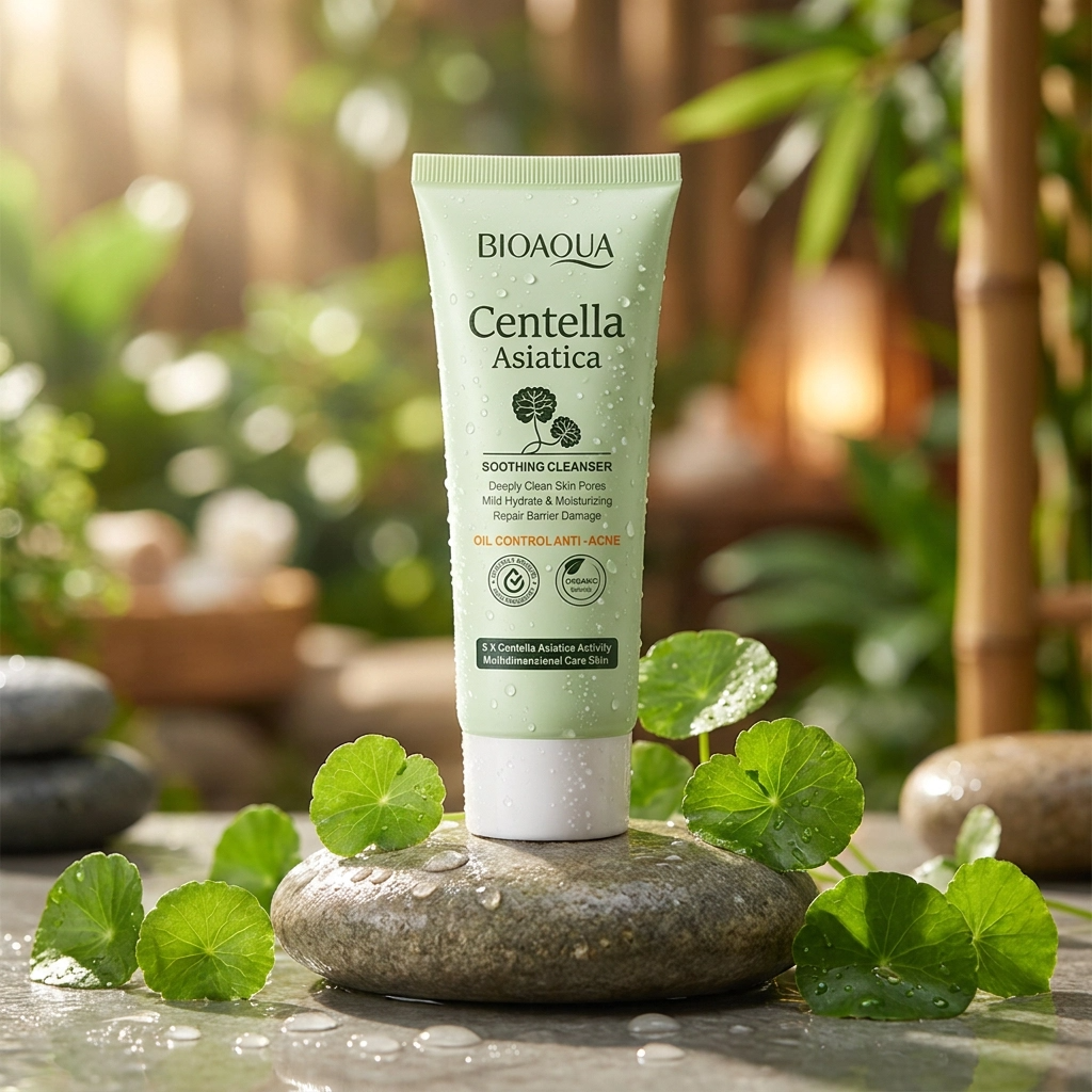 Sabonete Facial BIOAQUA Centella Asiática Controle de Oleosidade e Limpeza Profunda
