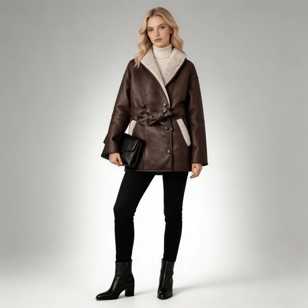 Moletom Feminino Couro Forrado Premium
