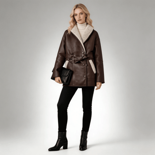 Moletom Feminino Couro Forrado Premium