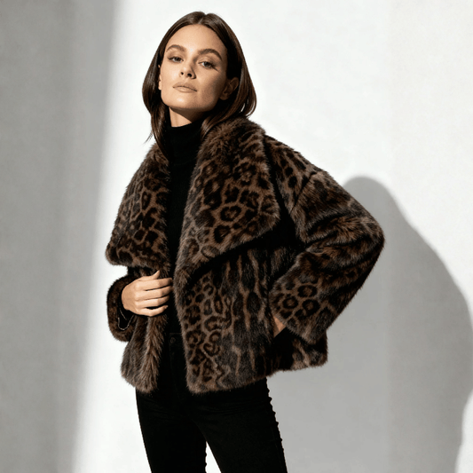 Moletom Feminino Animal Print Peluciado