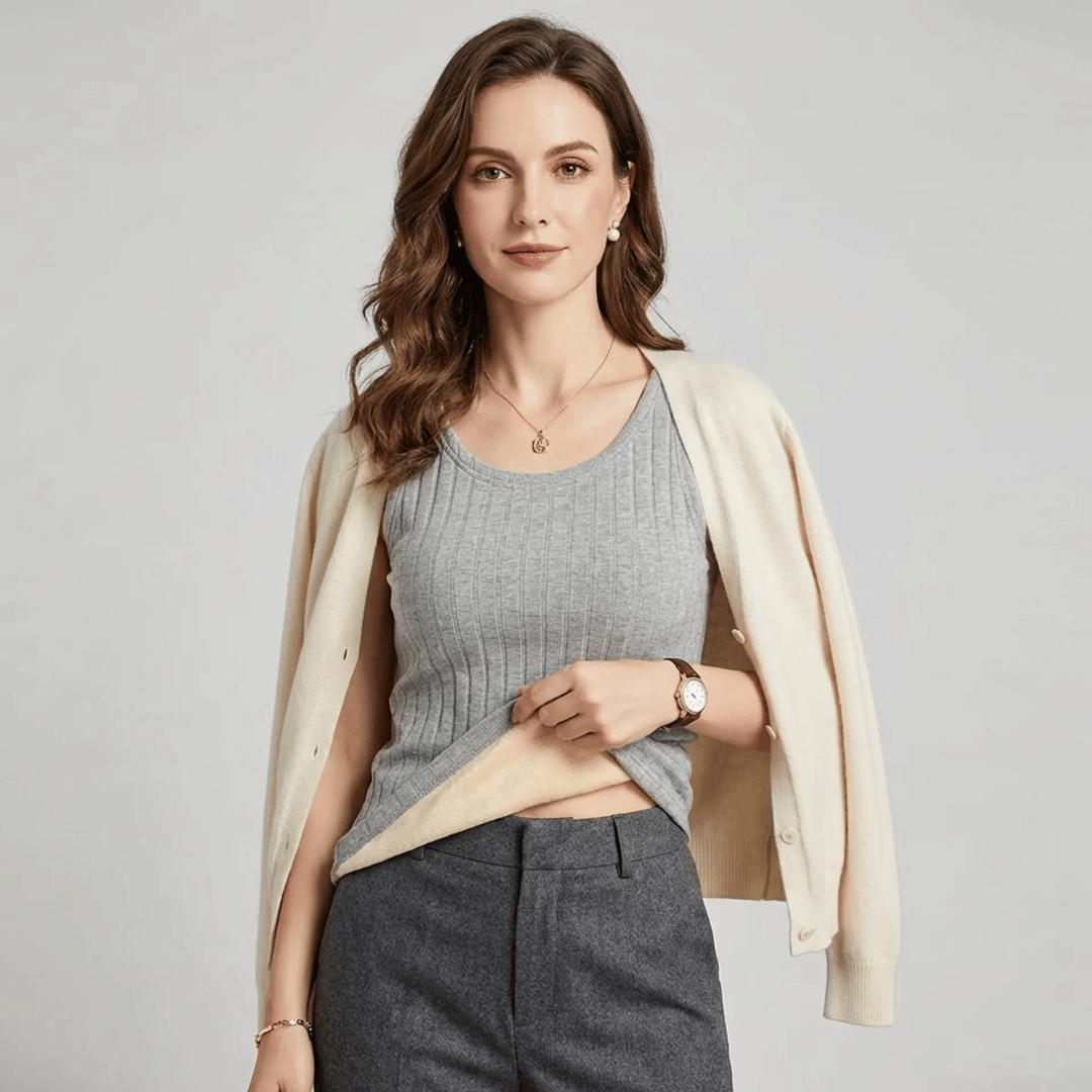 Regata Feminina Casual Peluciada