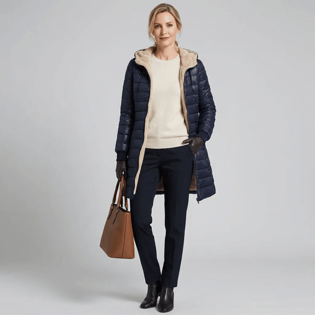 Moletom Feminino Puffer Longo Peluciado