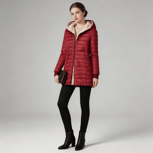 Moletom Feminino Puffer Longo Peluciado