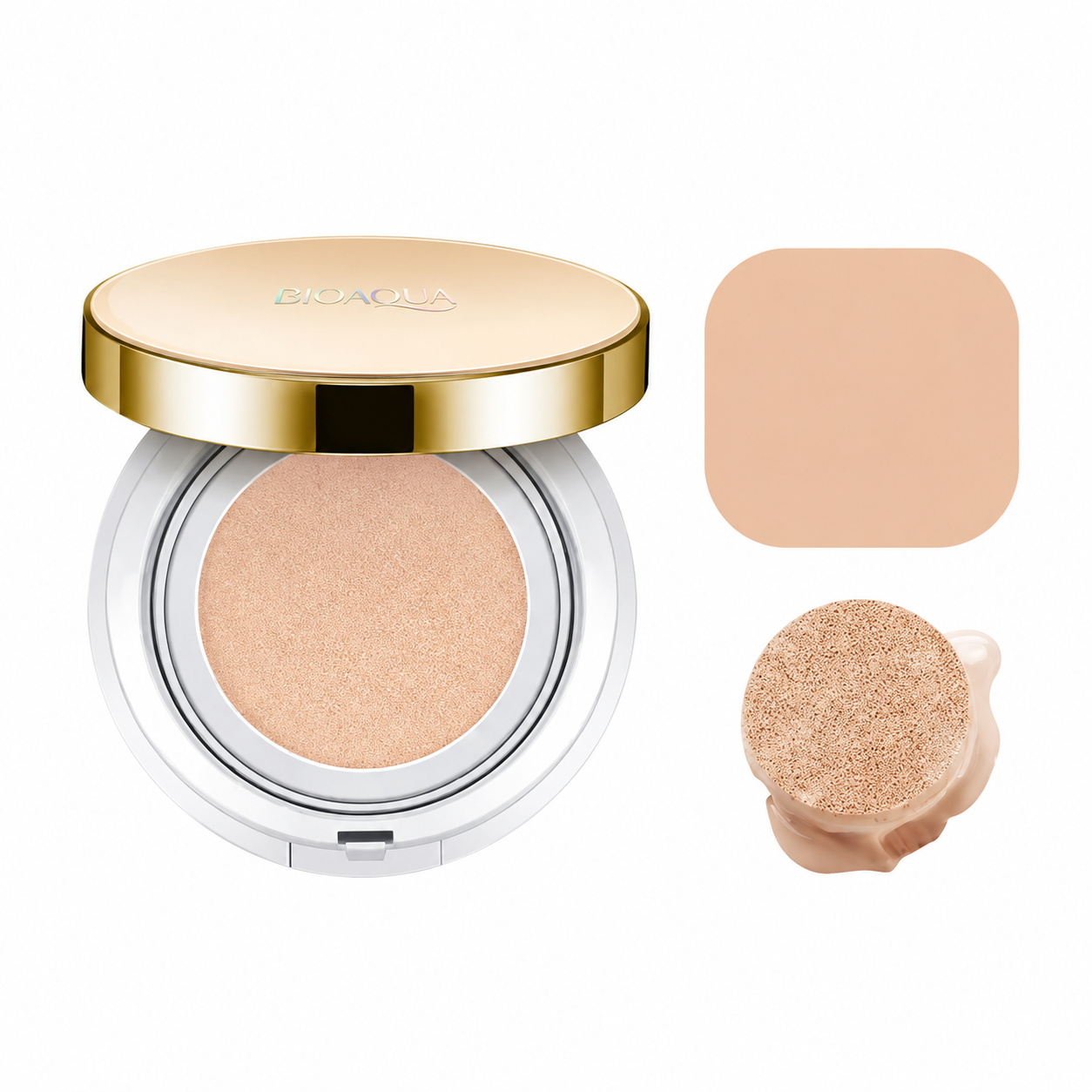 Bioaqua Base Corretiva Cushion Coreana com Esponja Aplicadora