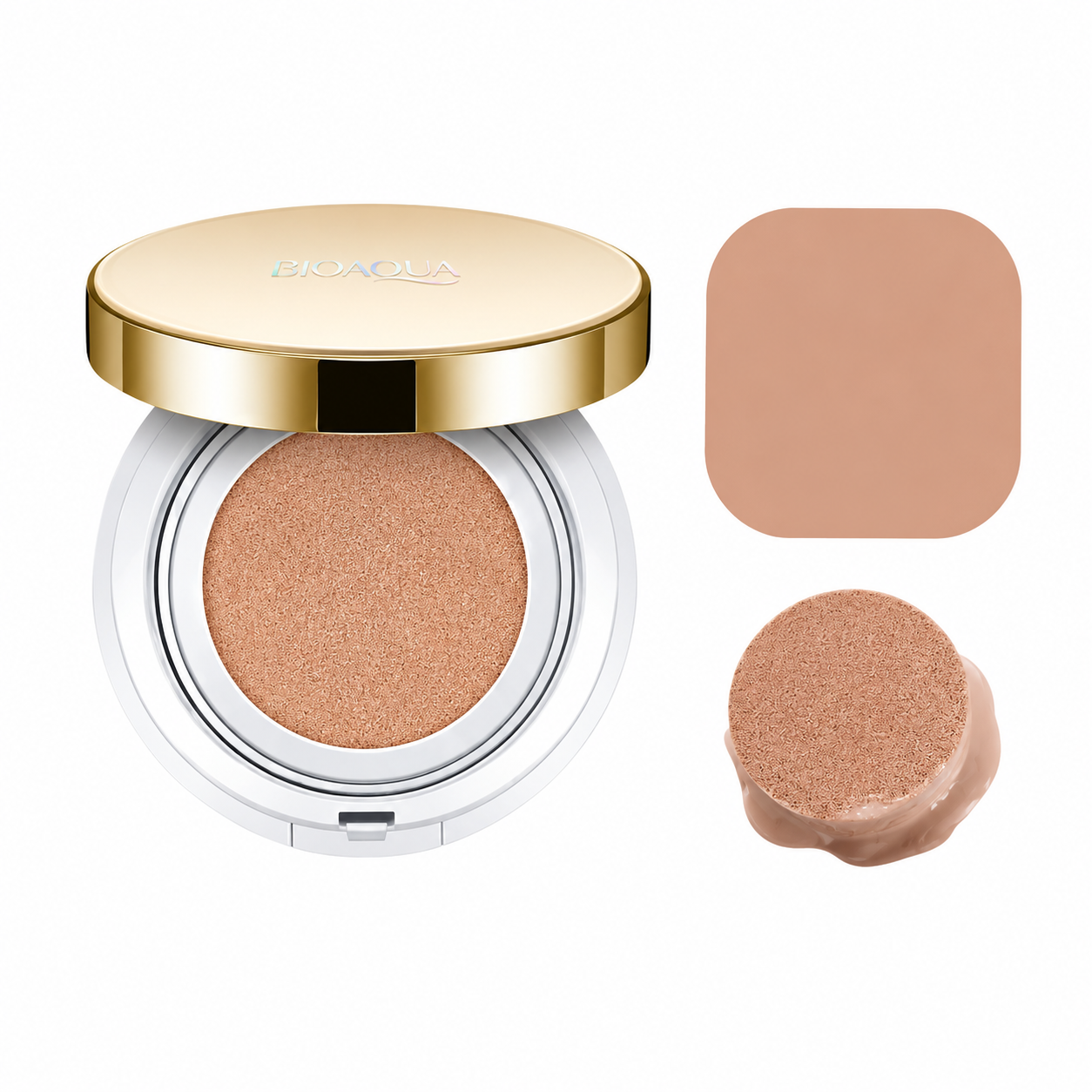 Bioaqua Base Corretiva Cushion Coreana com Esponja Aplicadora