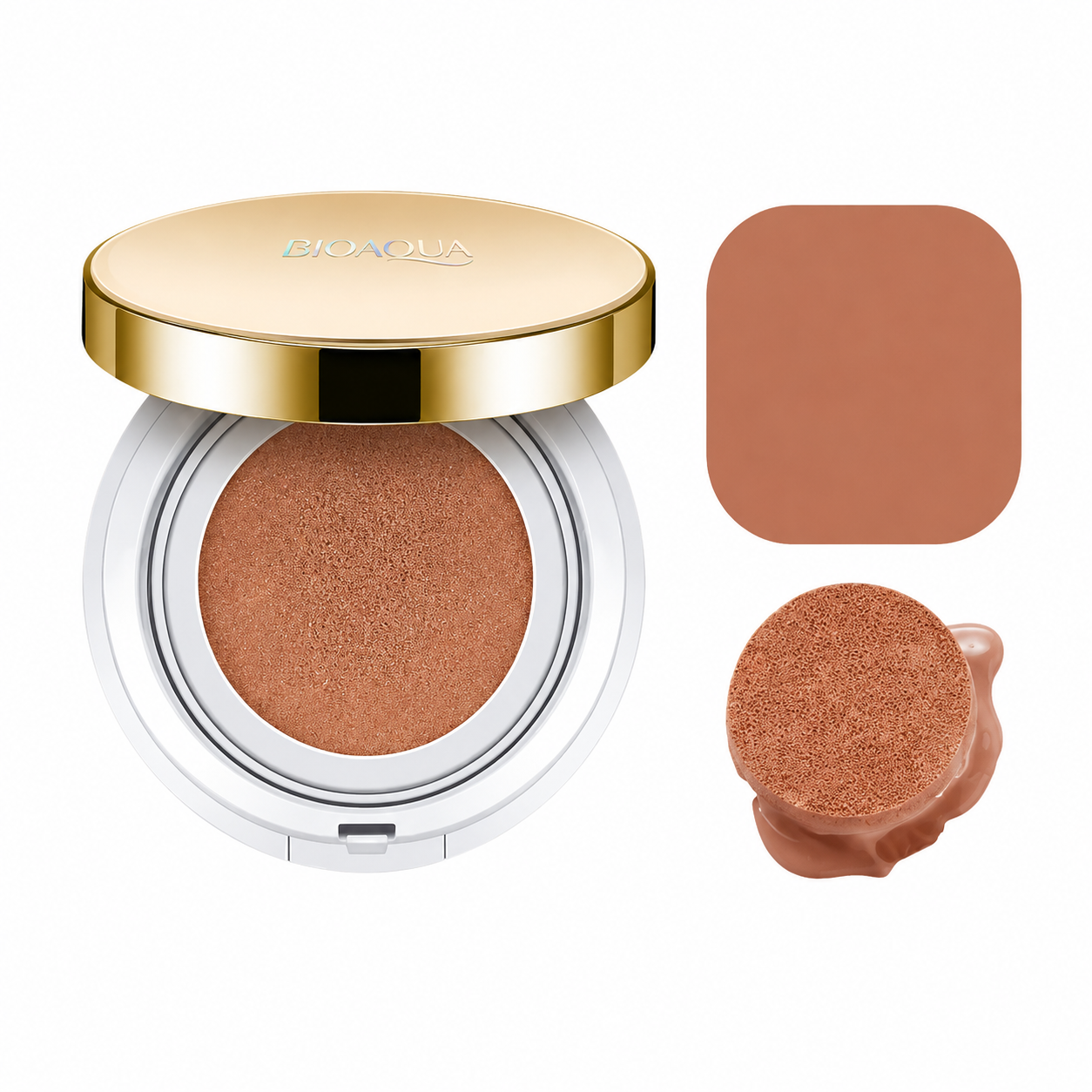 Bioaqua Base Corretiva Cushion Coreana com Esponja Aplicadora