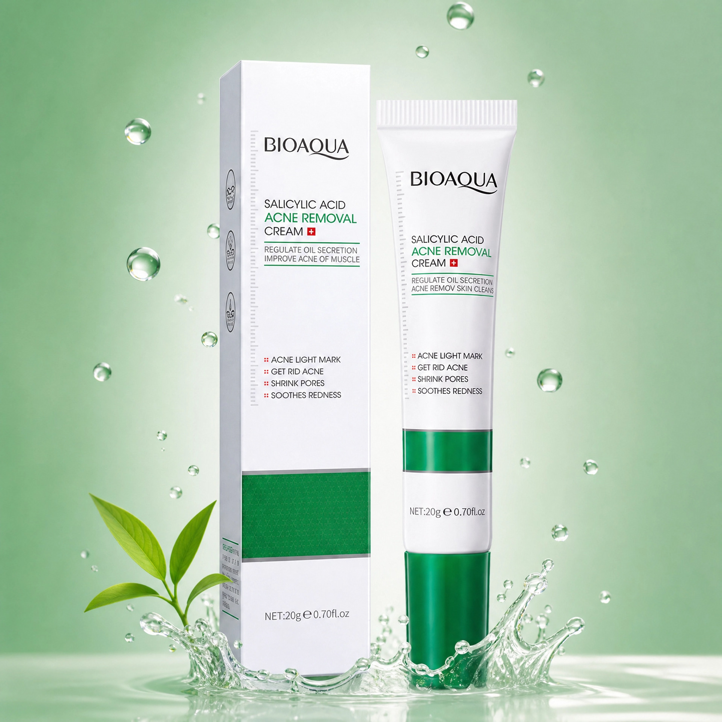 Creme Facial Bioaqua Ácido Salicílico Controle de Oleosidade e Acne
