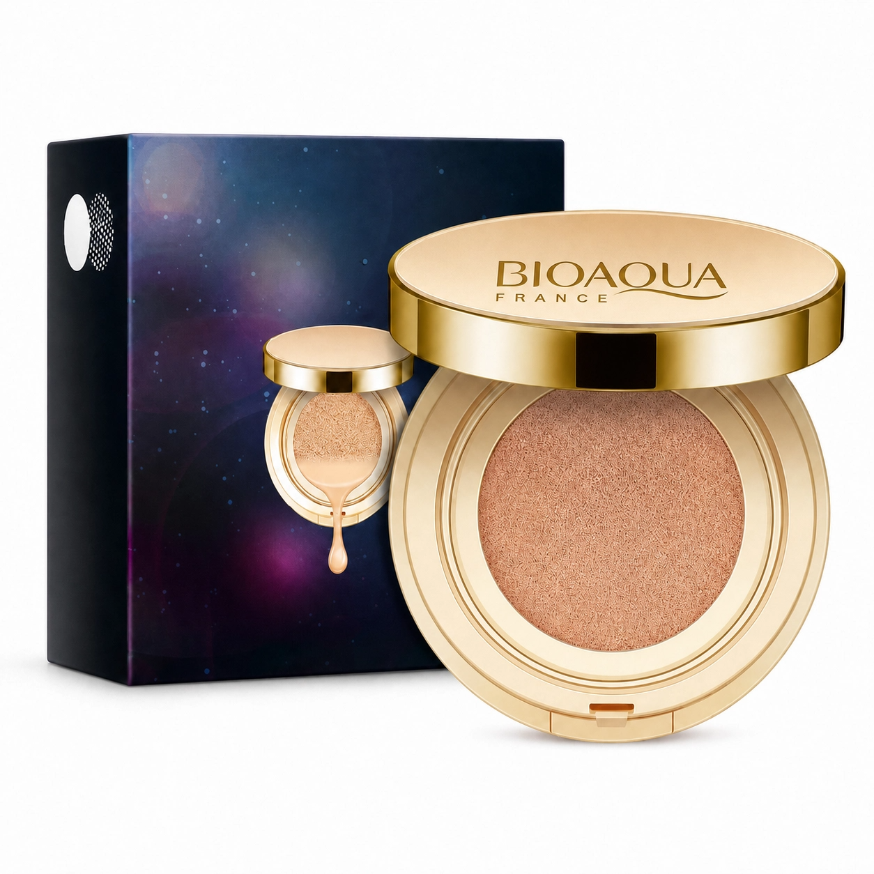 Bioaqua Base Corretiva Cushion Coreana com Esponja Aplicadora