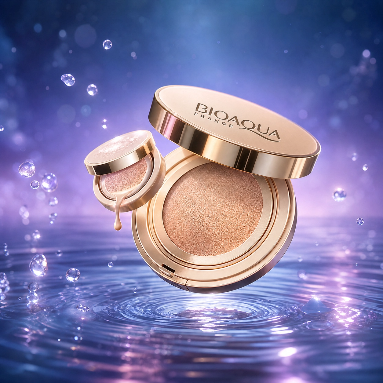 Bioaqua Base Corretiva Cushion Coreana com Esponja Aplicadora