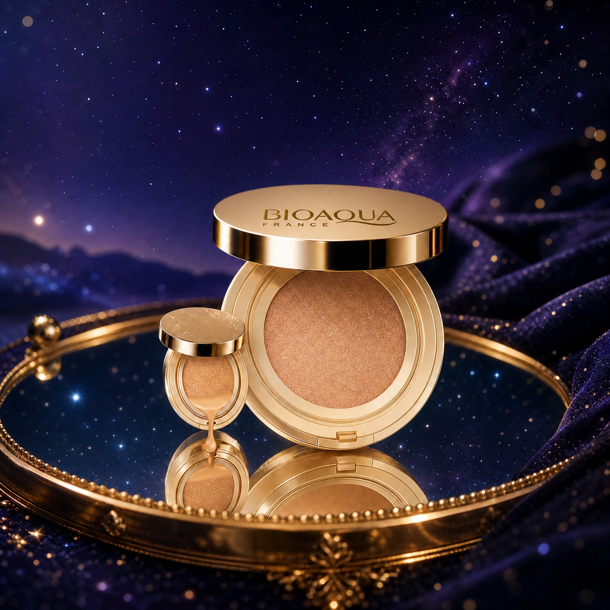 Bioaqua Base Corretiva Cushion Coreana com Esponja Aplicadora