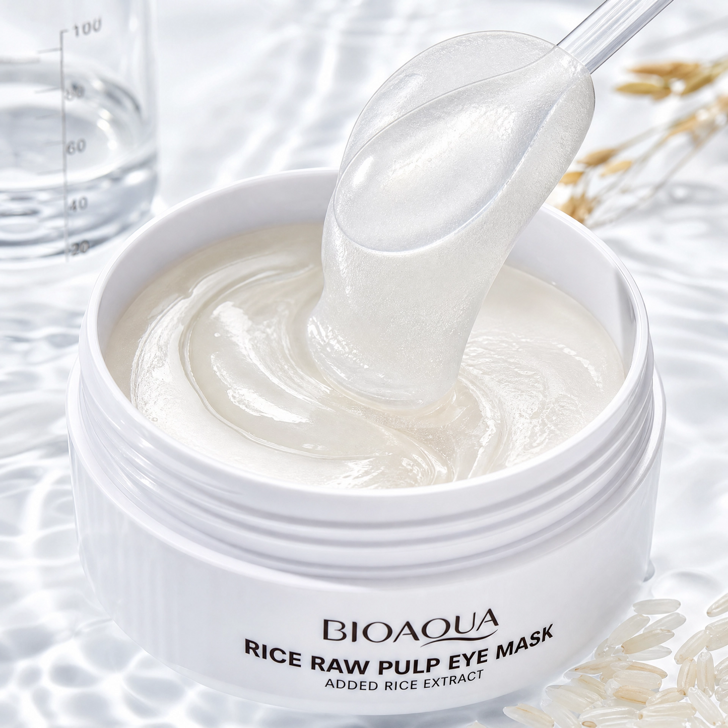 Máscara para Olhos Bioaqua Colágeno e Arroz Hidratante 60 Unidades