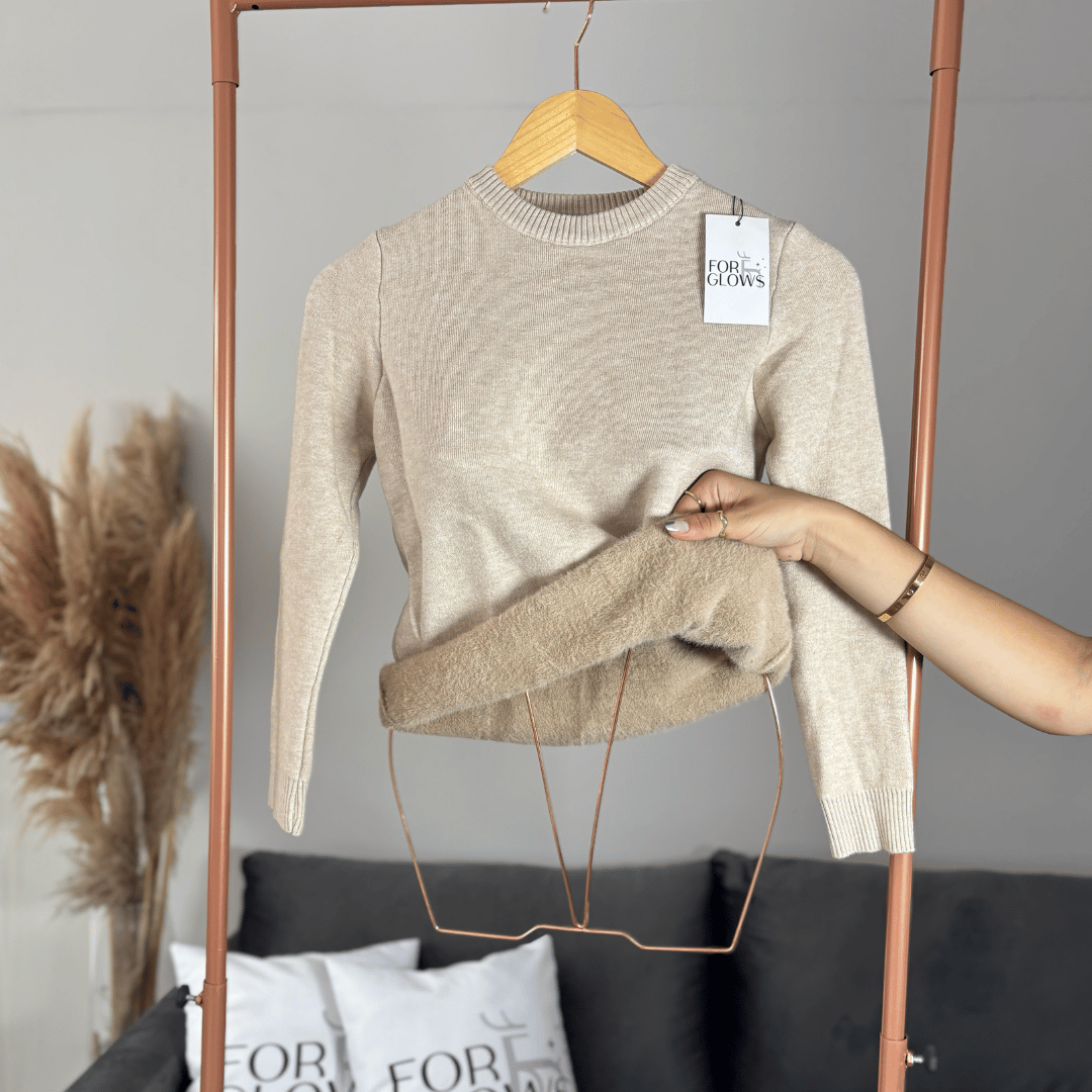 Blusa Feminina Manga Longa Peluciada