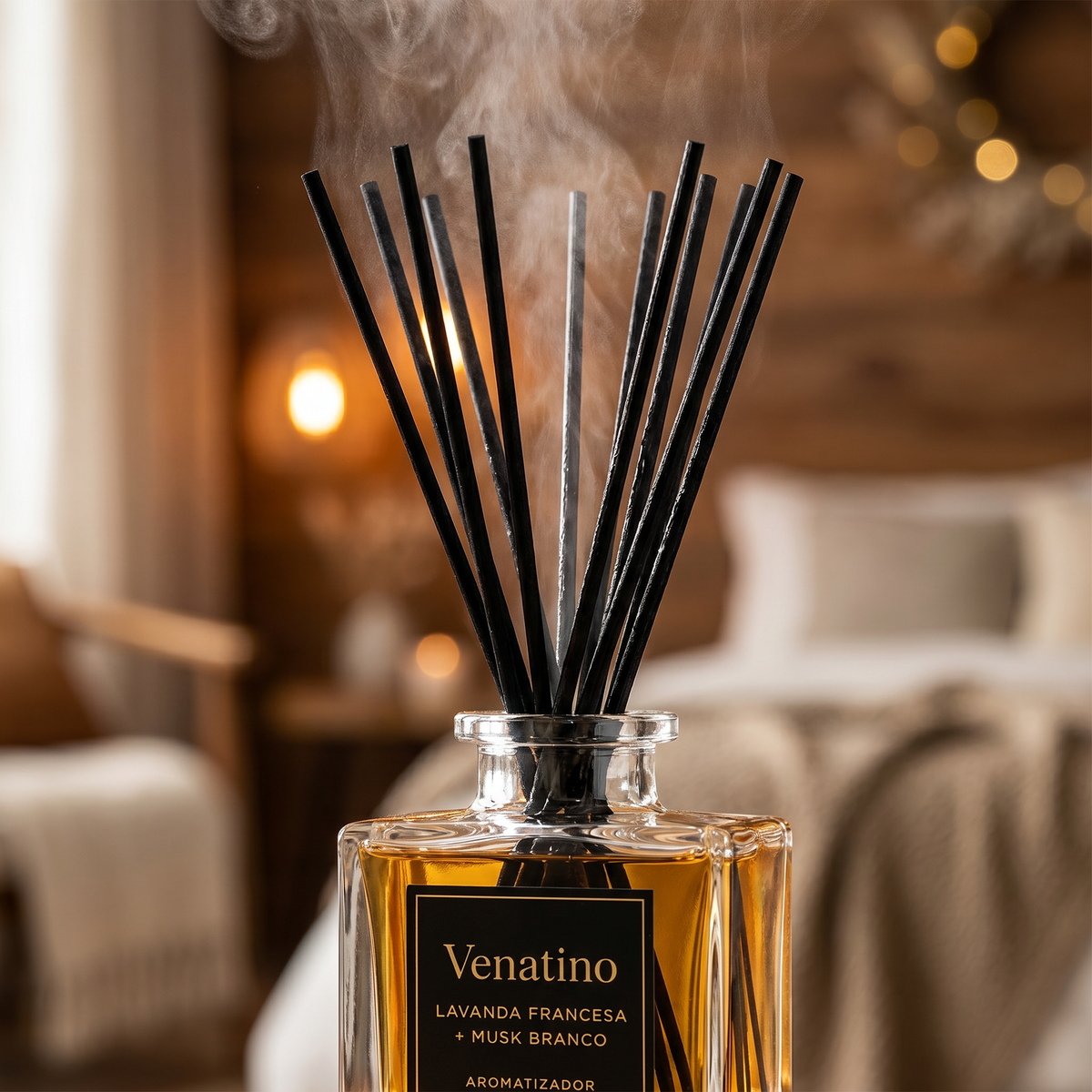 Difusor de Ambiente Venatino Lavanda Francesa & Musk Branco 90ml