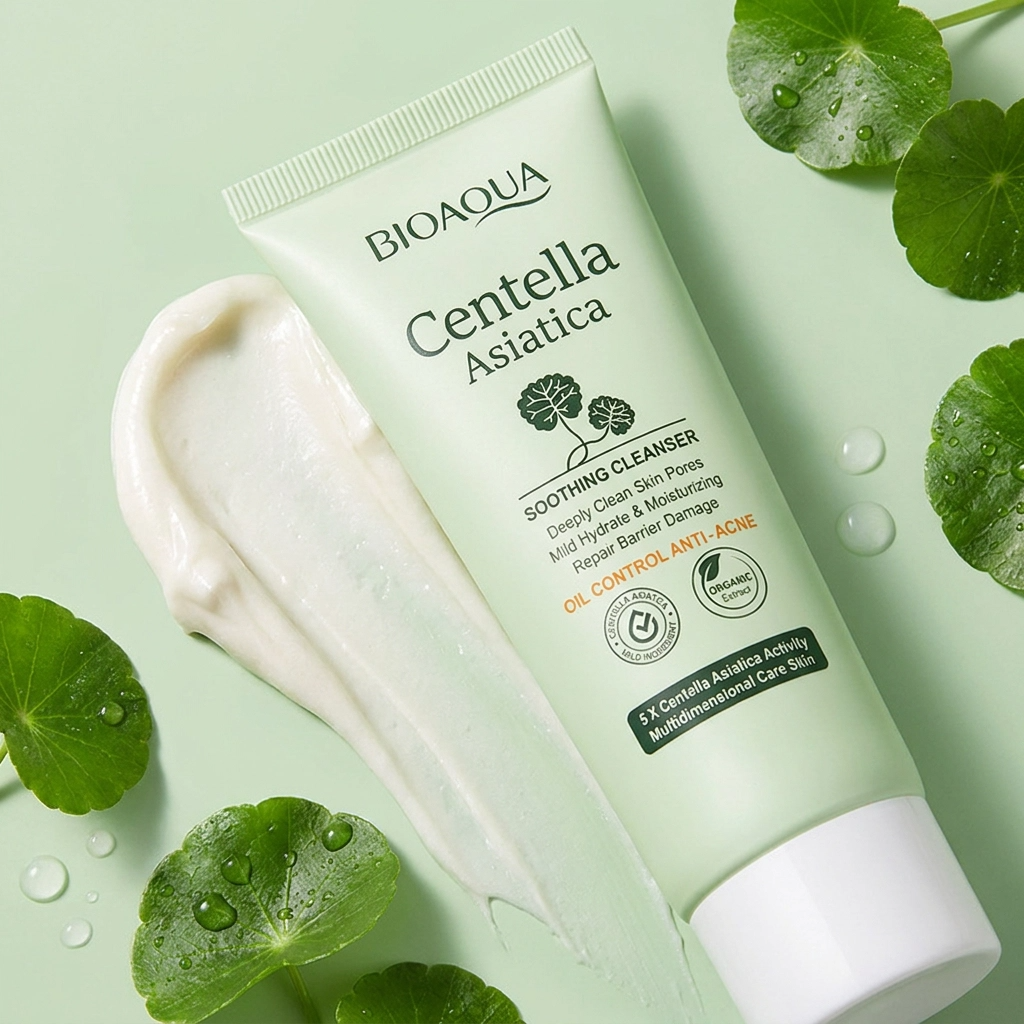 Sabonete Facial BIOAQUA Centella Asiática Controle de Oleosidade e Limpeza Profunda