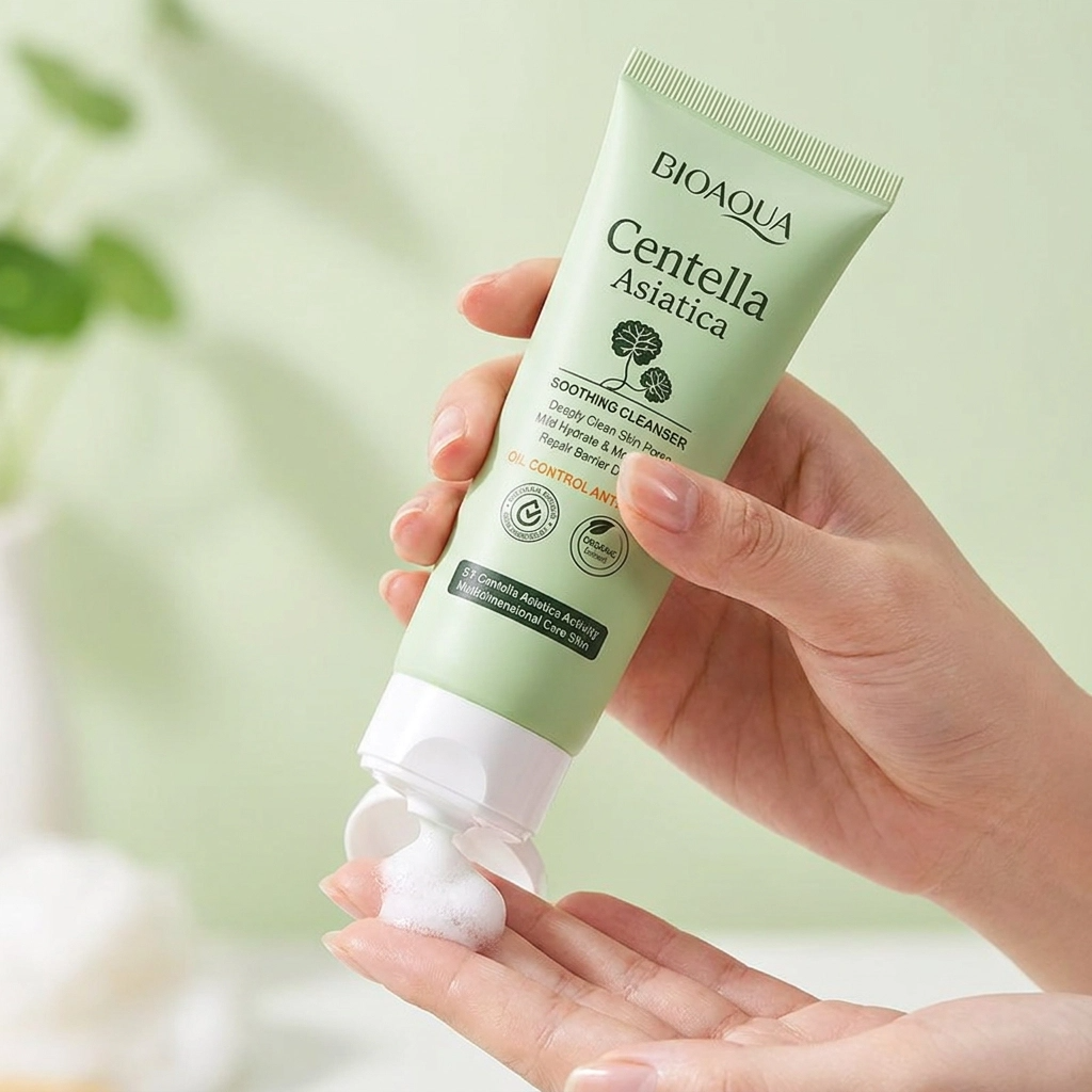 Sabonete Facial BIOAQUA Centella Asiática Controle de Oleosidade e Limpeza Profunda