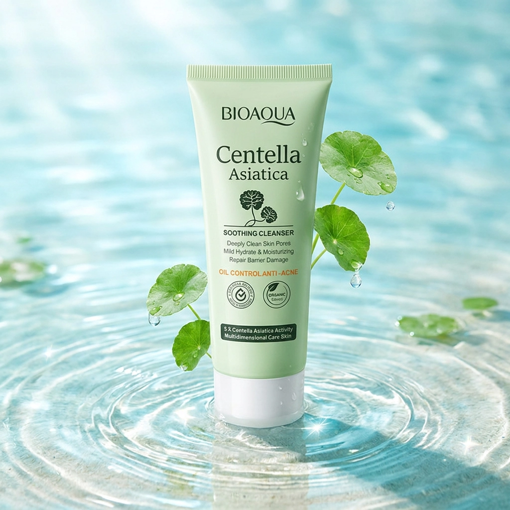 Sabonete Facial BIOAQUA Centella Asiática Controle de Oleosidade e Limpeza Profunda
