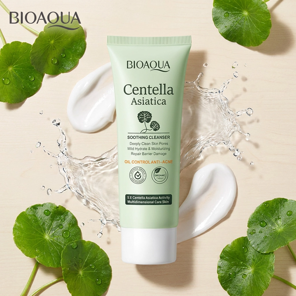 Sabonete Facial BIOAQUA Centella Asiática Controle de Oleosidade e Limpeza Profunda