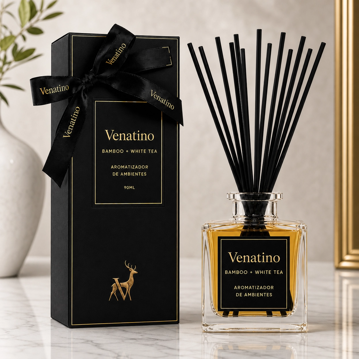 Difusor de Ambiente Venatino Bamboo & White Tea 90ml