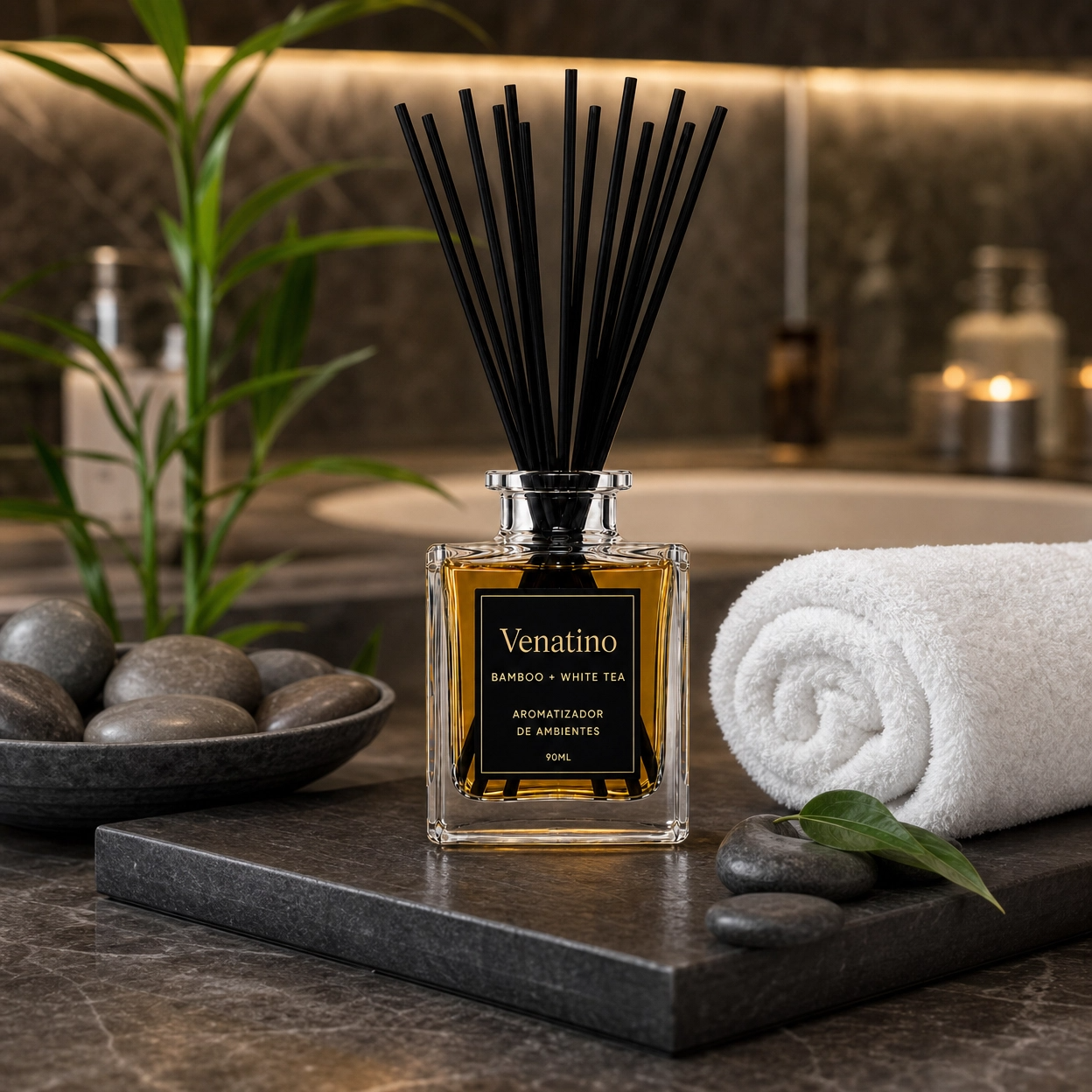 Difusor de Ambiente Venatino Bamboo & White Tea 90ml